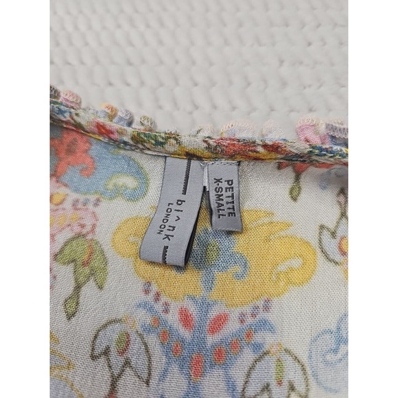 Blank London Shirt Womens XS Petite Tunic Dress Floral Boho - Picture 6 of 8